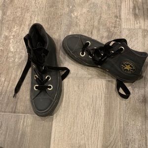 Chuck Taylor AllStar Big Eyelets Hi SNE Black Gold